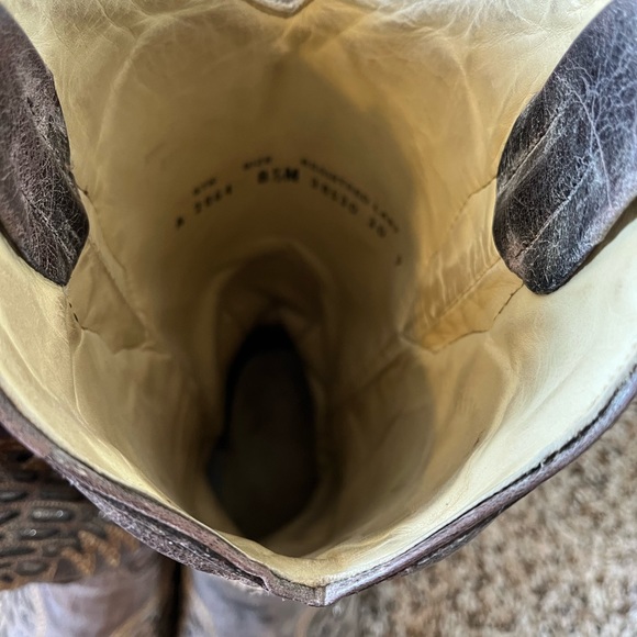 Grey Corral Cross Cowboy Boots - Picture 6 of 8